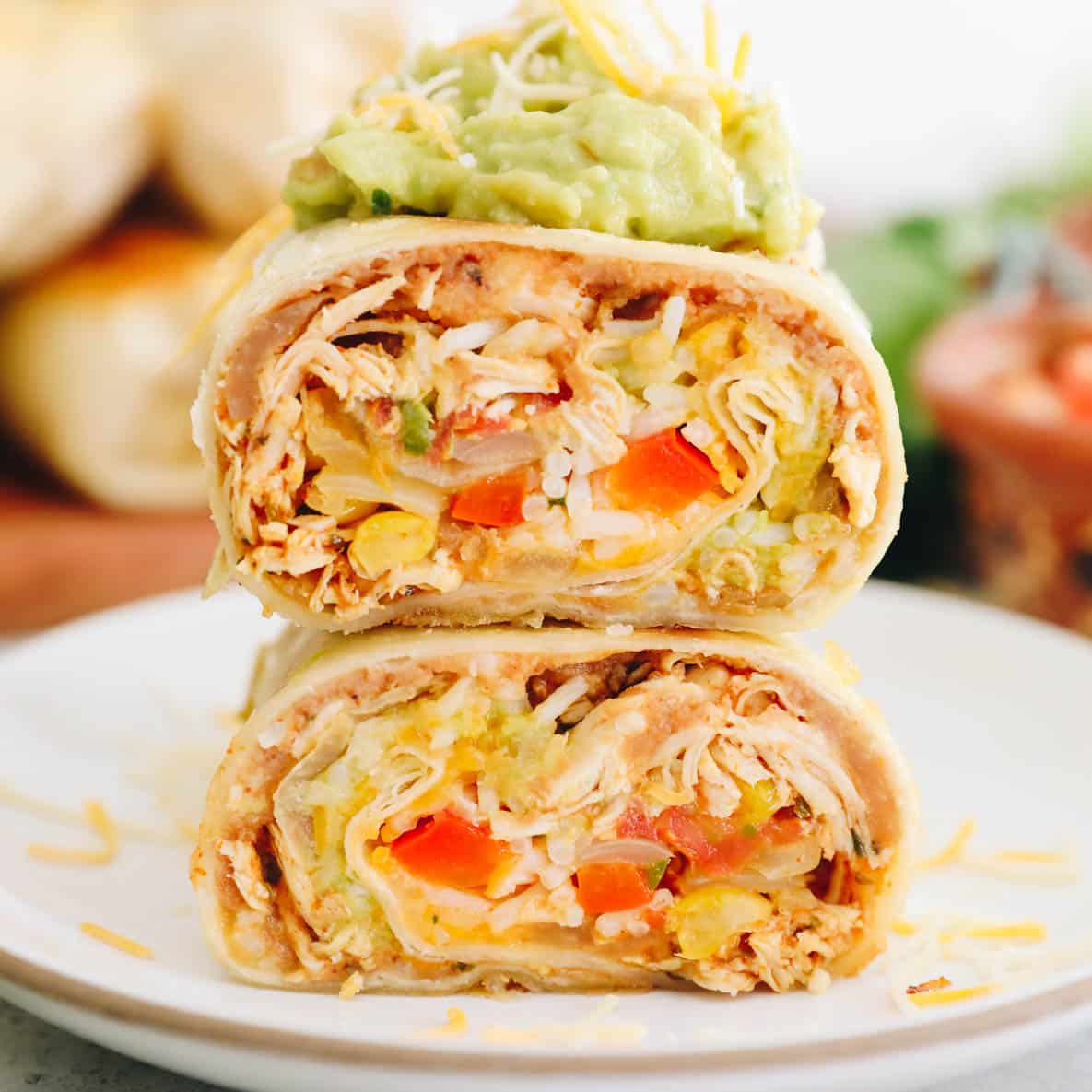 Pulled Chicken Burrito Recipe – The Healthy Maven